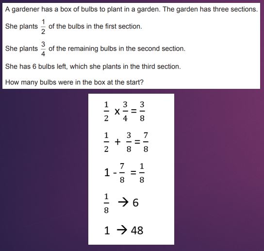 Selective Test Math Question